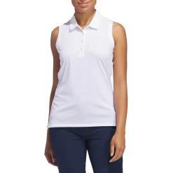 W Ultimate Solid Sleeveless Polo Shirt Vit-Adidas Outlet