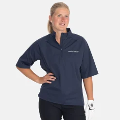 W Windbreaker SS 1/4 Zip Blå-Bogeys & Birdies New