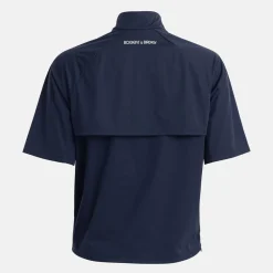 W Windbreaker SS 1/4 Zip Blå-Bogeys & Birdies New