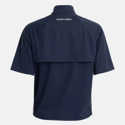 W Windbreaker SS 1/4 Zip Blå-Bogeys & Birdies New