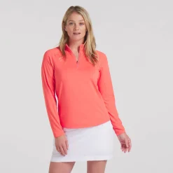 W You-V Solid 1/4 Zip-Puma Best