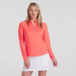 W You-V Solid 1/4 Zip-Puma Best