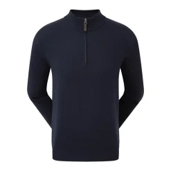 Wool Blend 1/2 Zip Blå-FootJoy Best