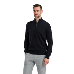 Wool Blend 1/2 Zip Blå-FootJoy Best
