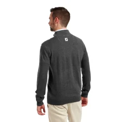 Wool Blend 1/2 Zip Grå-FootJoy Hot