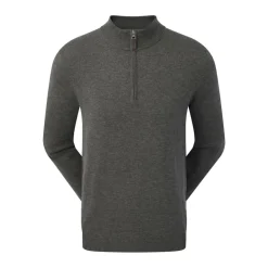 Wool Blend 1/2 Zip Grå-FootJoy Hot