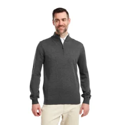 Wool Blend 1/2 Zip Grå-FootJoy Hot