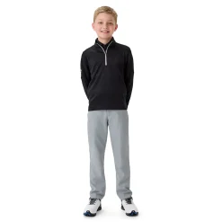 Youth Ls 1/4 Zip Hex Fleece Svart-Callaway Clearance